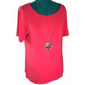 Kim & Cami Tunic With Flowy Split-Back, 2X